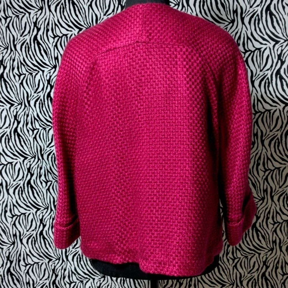 Chico's Size 0 Raspberry Jacket - Picture 4 of 6